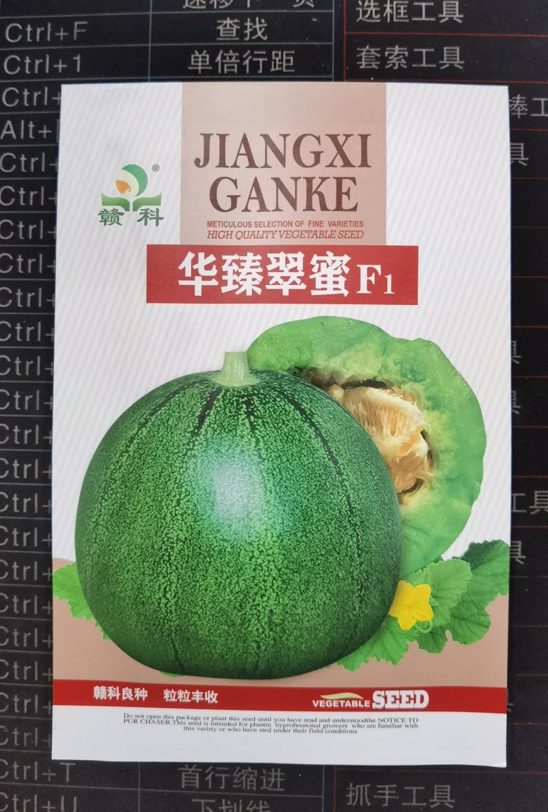 华臻翠蜜绿宝甜瓜种子瓜农农户种植户大面积用种