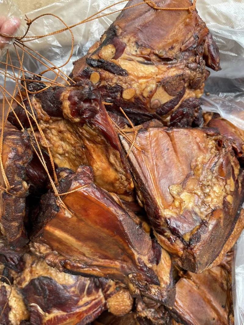 【腊排骨】烟熏三角排一手工厂餐饮净菜食品供应