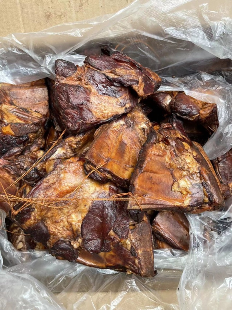【腊排骨】烟熏三角排一手工厂餐饮净菜食品供应