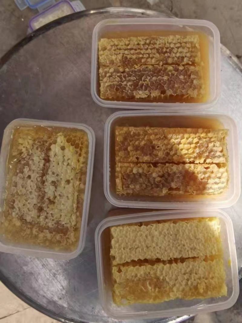 切割巢蜜一斤装，纯蜂蜜浓度高10元每盒