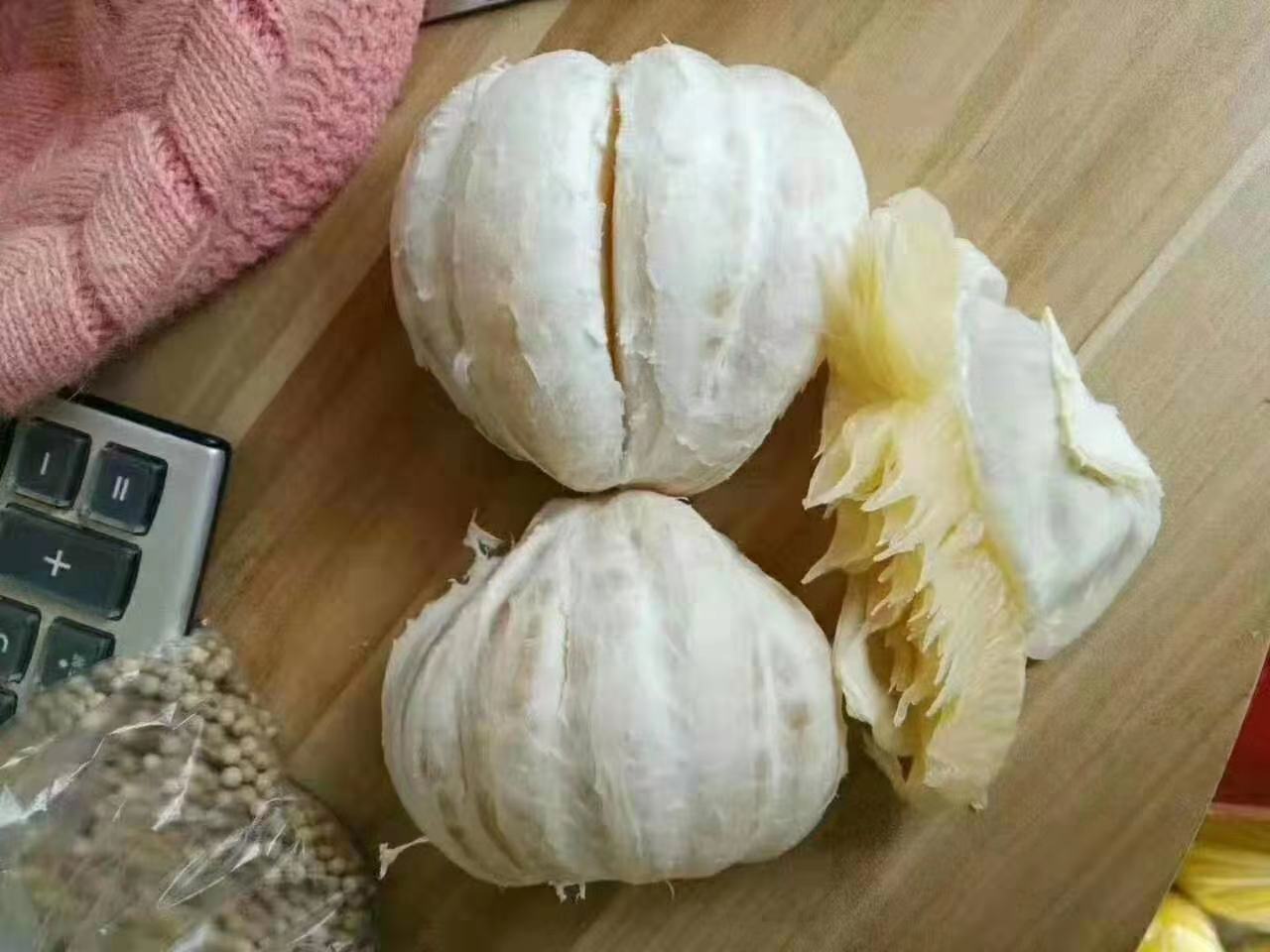 沙田柚果肉切片展示