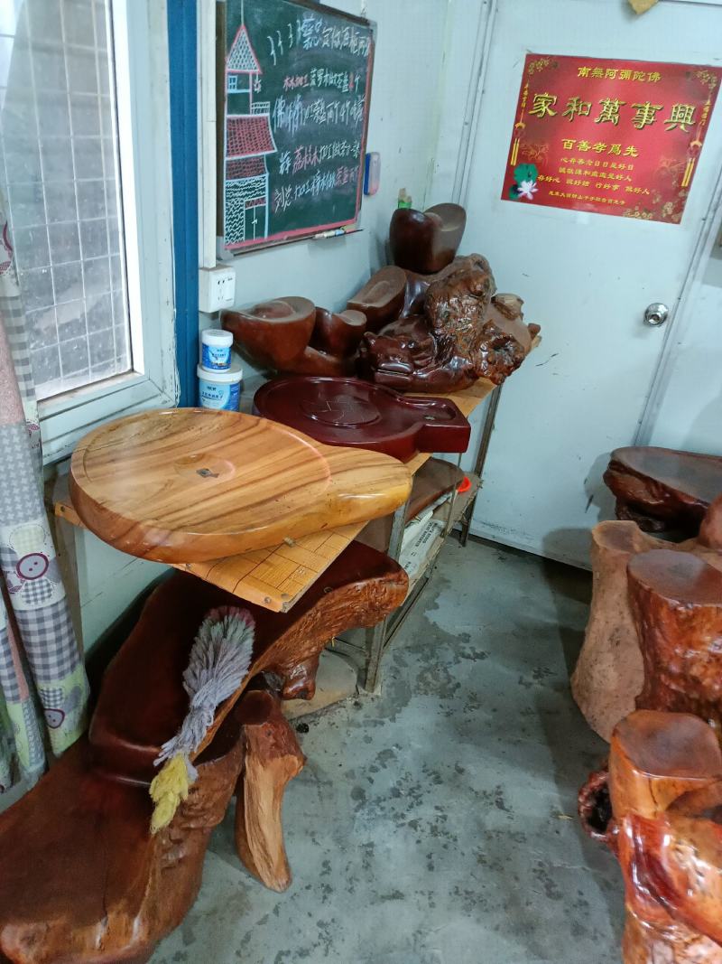 茘枝木，雕刻
