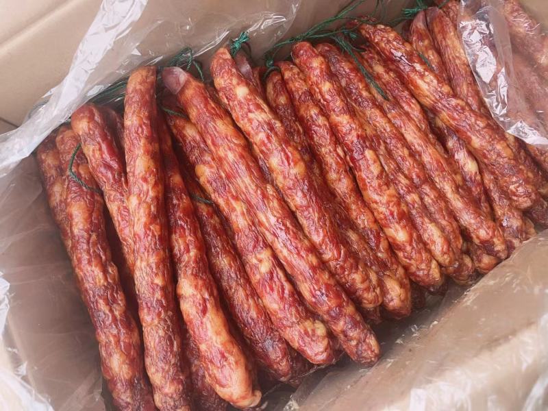 【纯肉香肠】纯肉香肠烟熏味腊肠麻辣味五香味广味电联