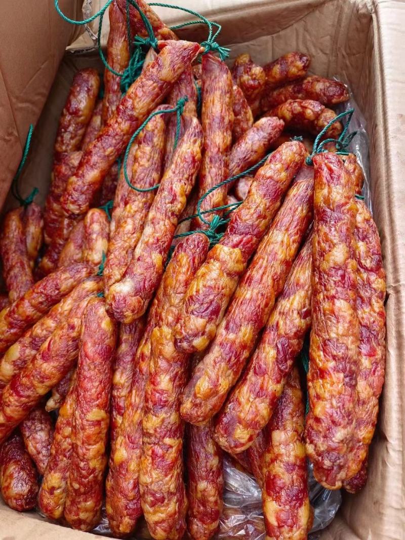 【纯肉香肠】纯肉香肠烟熏味腊肠麻辣味五香味广味电联