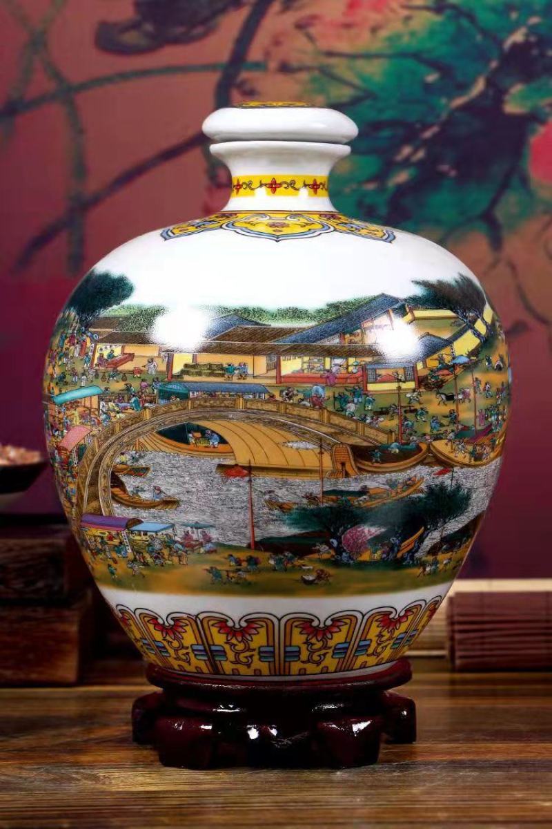【包邮】杏花村白酒批发五斤坛2500ml清香型纯粮原浆酒