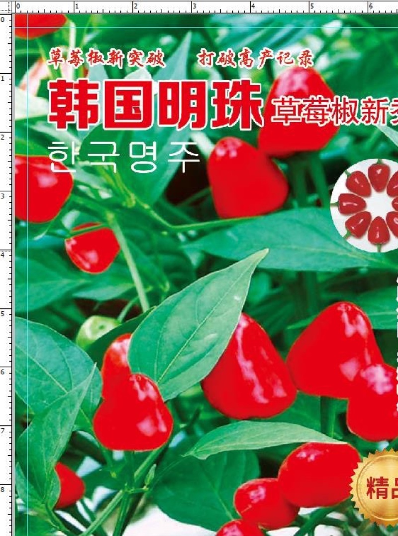 草莓椒种子大果型韩国明珠草莓椒种子朝天椒种子