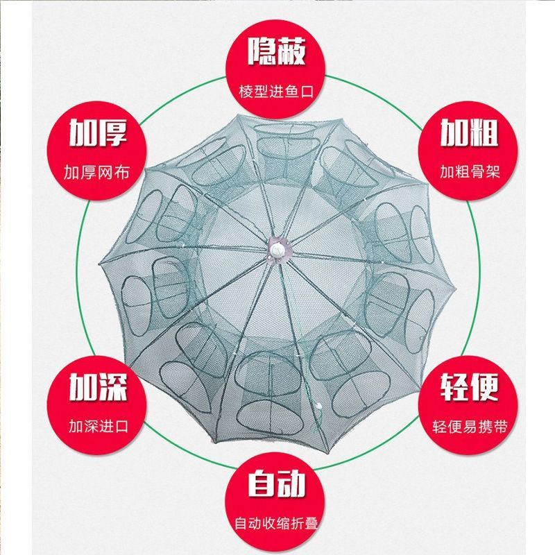 虾笼鱼网鱼笼伞笼捕虾网螃蟹笼黄鳝笼渔网泥鳅笼伞笼鱼饵虾饵