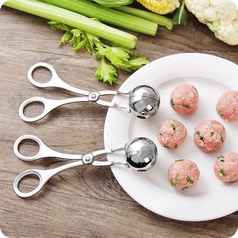 不锈钢肉丸子制作神器肉丸肉圆家用厨房饭团鱼丸捏丸子弄丸子