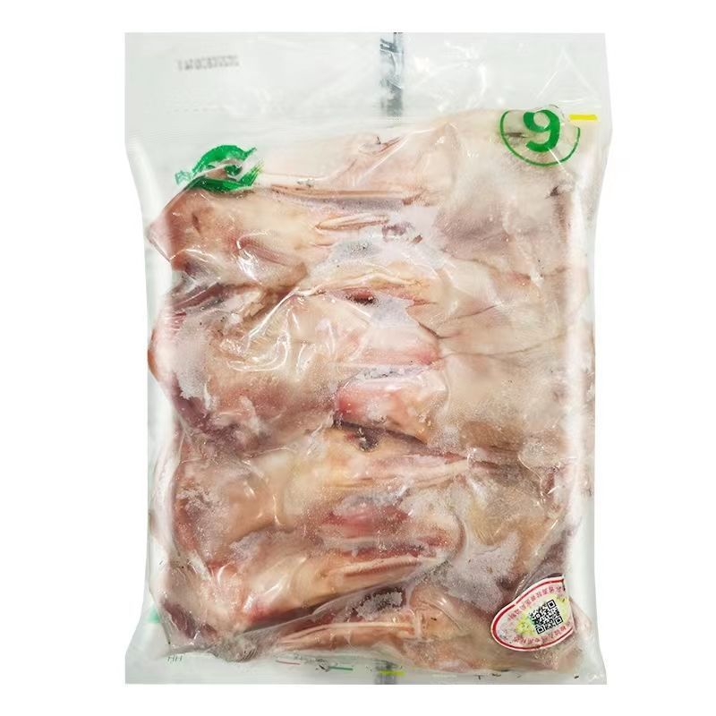 六和鸭头9号卤味食材冷冻新鲜鸭头1kg/包整箱批发全国多