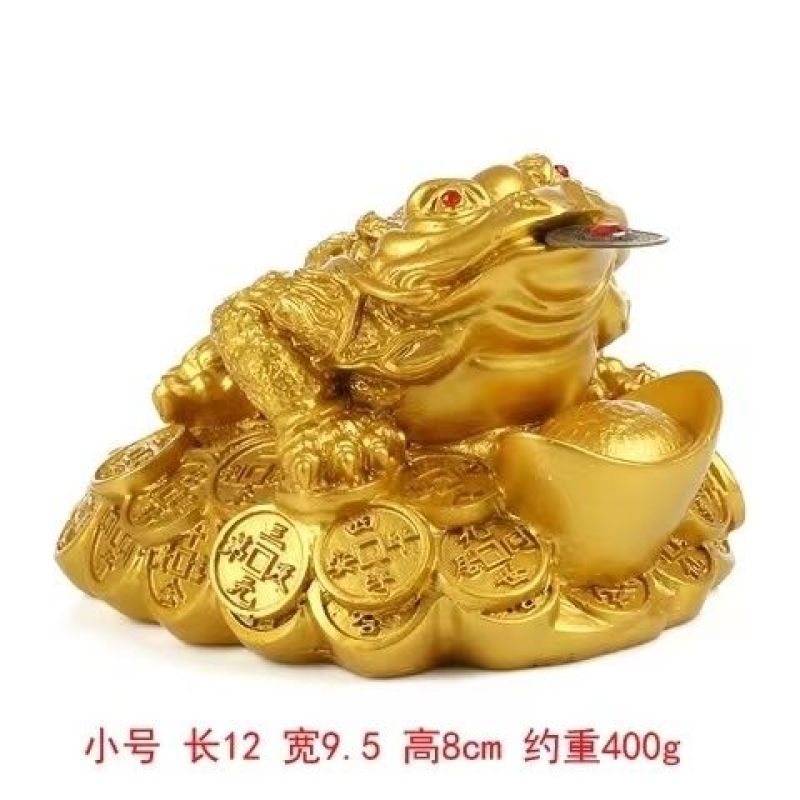 金蟾摆件客厅玄关办公室桌店铺收银前台三足金蝉蜍开业装饰礼