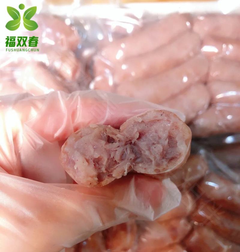福双春火山石纯猪肉地道肠70g肉肠猪瘦肉含量70%烤肠