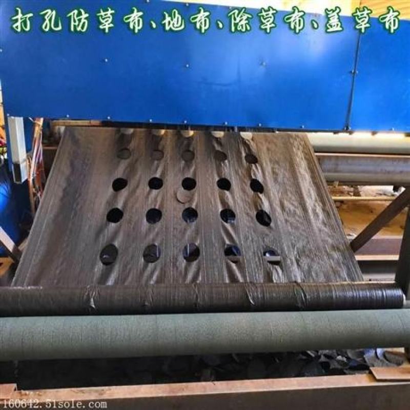 定制药材种植打孔防草布，整卷打孔防草布，单张打孔防草布，