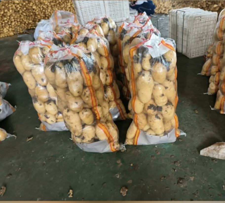 一包正在打开的农科院土豆片特写