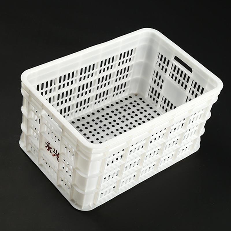 大号超厚可堆式水果筐物流周转筐长方形蔬菜水果塑料筐框子P