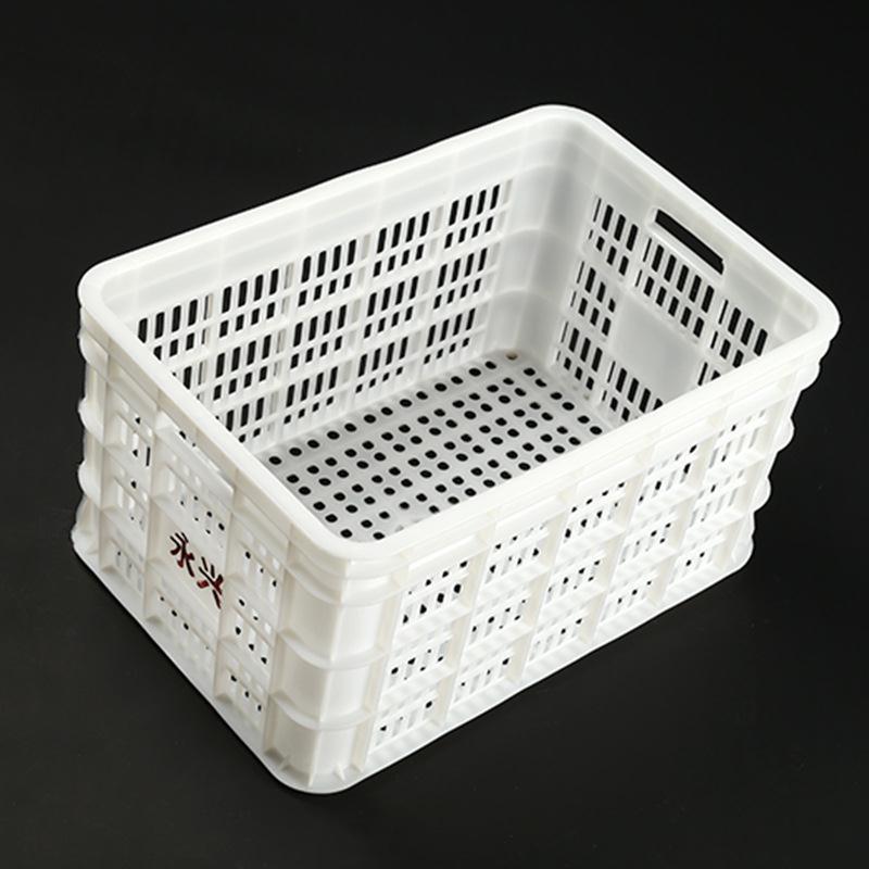 大号超厚可堆式水果筐物流周转筐长方形蔬菜水果塑料筐框子P