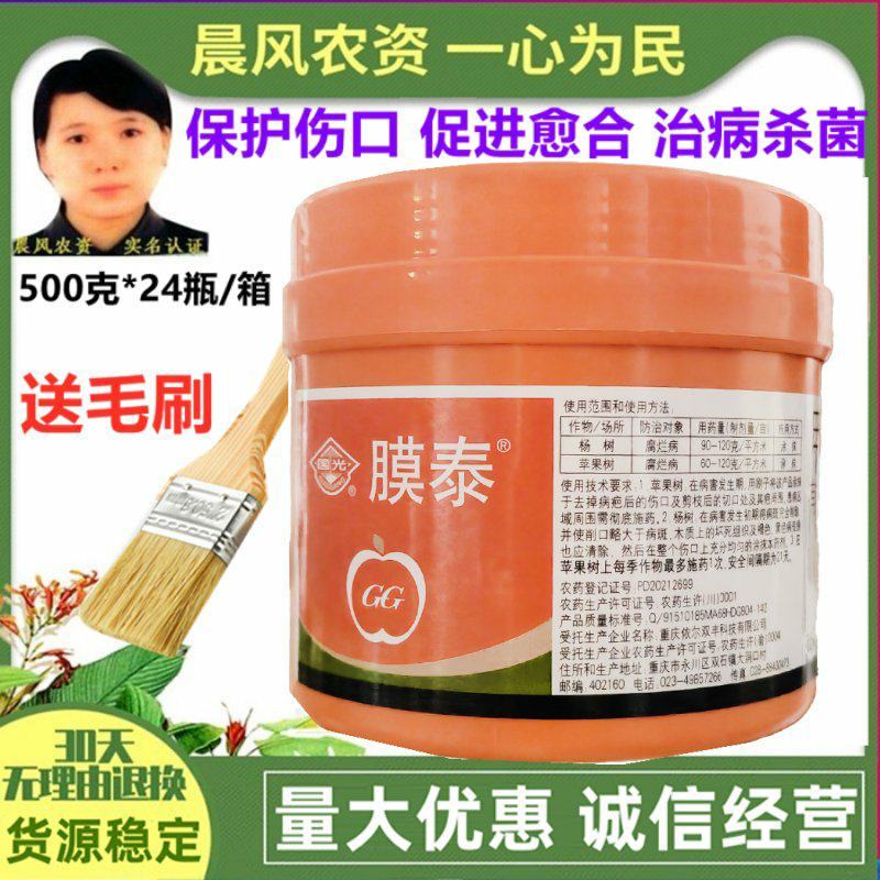 国光膜泰树木果树伤口愈合剂修剪切口涂抹流胶病腐烂病愈