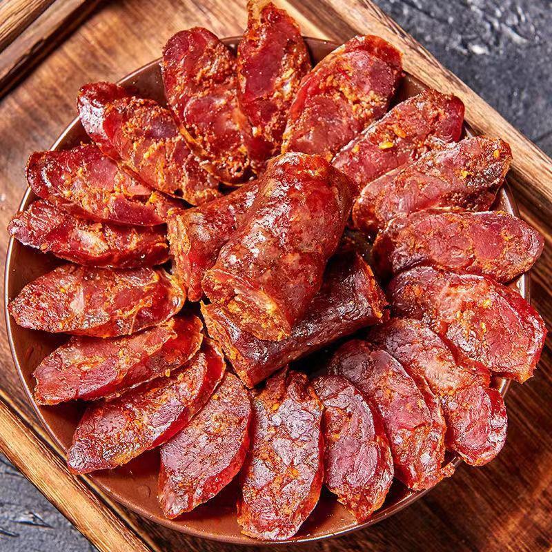 四川麻辣香肠腊肠腊肉特产农家自制烤肠川味土猪风味腊肠