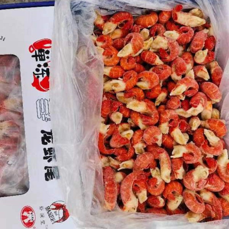 虾尾，采用鲜活的大虾摘至而成，个头大，肉质Q弹