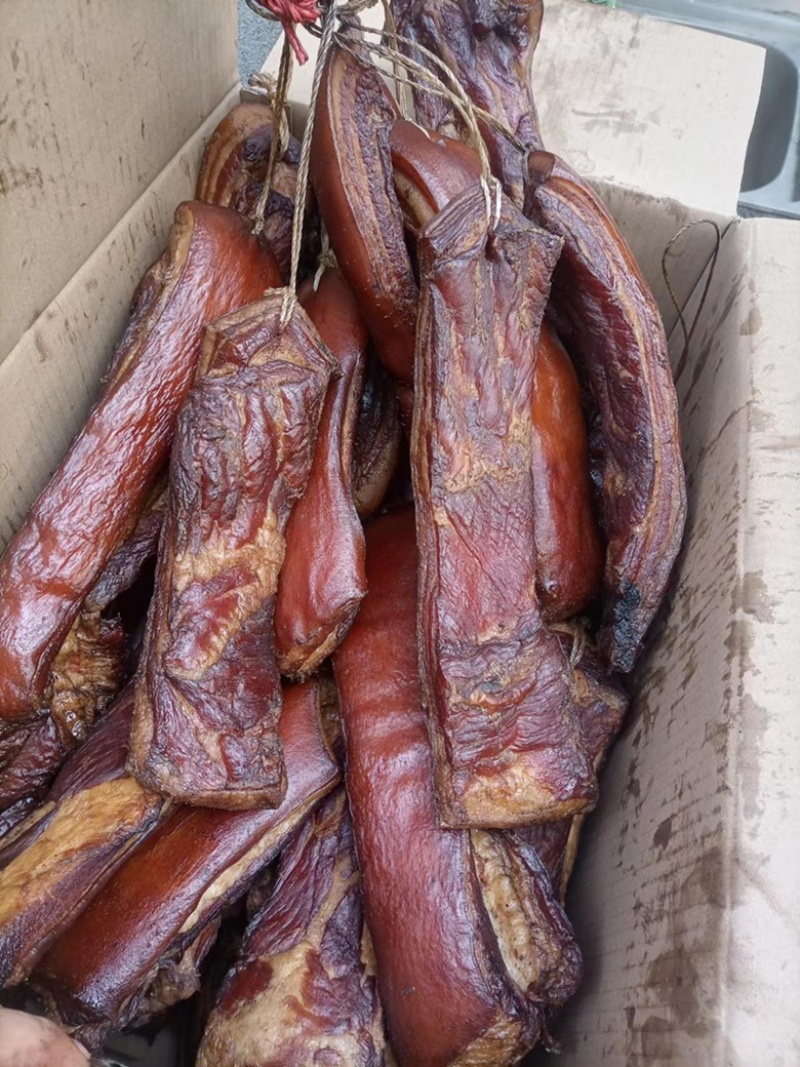 短五花腊肉三线黄五花腊肉一件50斤青猪五花腊肉