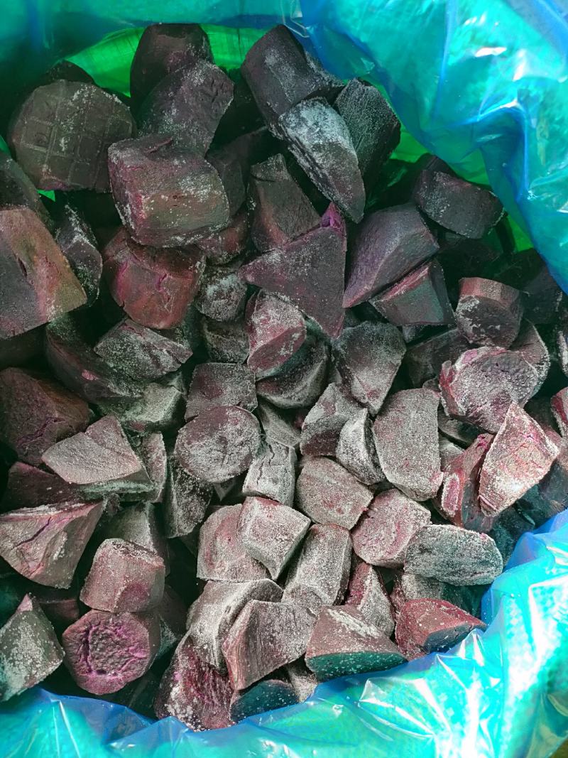 紫薯，紫薯块，香甜糯