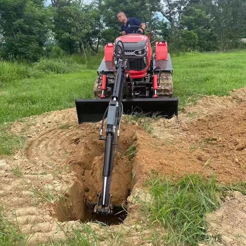 50马力旱地款履带拖拉机加装挖机农用机械方便多用