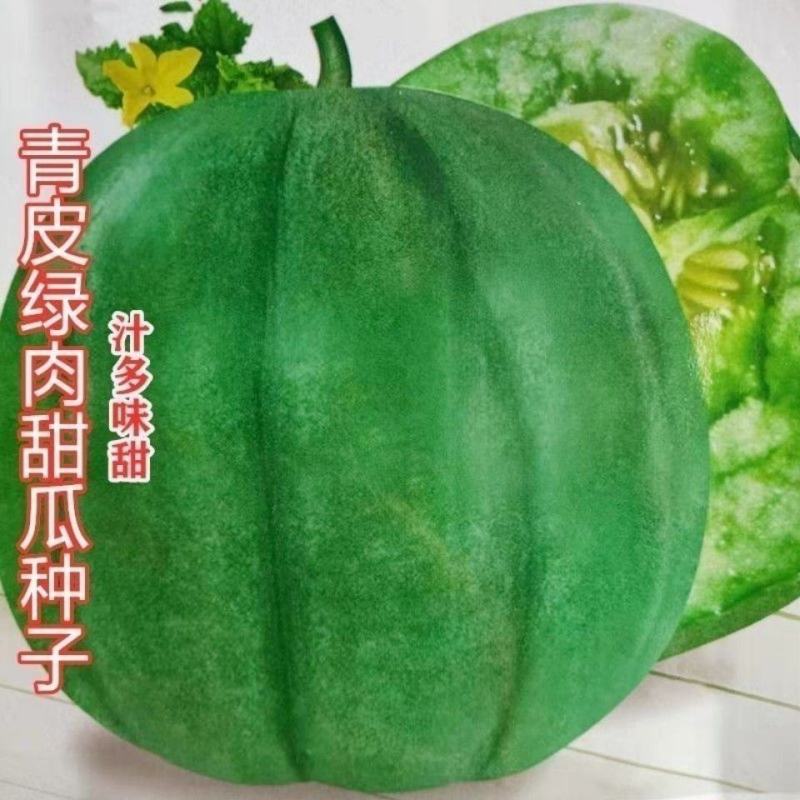 绿佳人甜瓜种子薄皮超甜香瓜种子春季脆瓜早熟高产香瓜籽