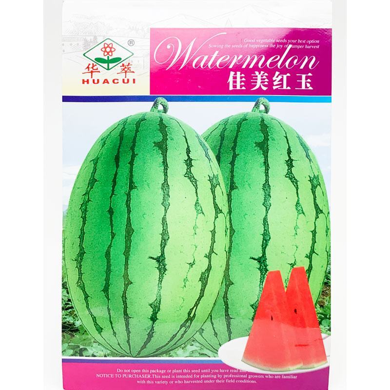 科美4k早春红玉礼品西瓜种子早熟甜薄皮大红瓤小西瓜种原装