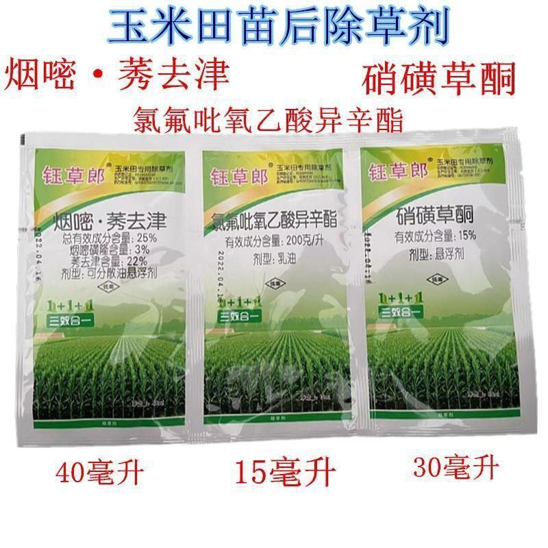 玉米除草剂玉米地苗后专用除草剂安全不伤苗烟嘧磺隆莠去津