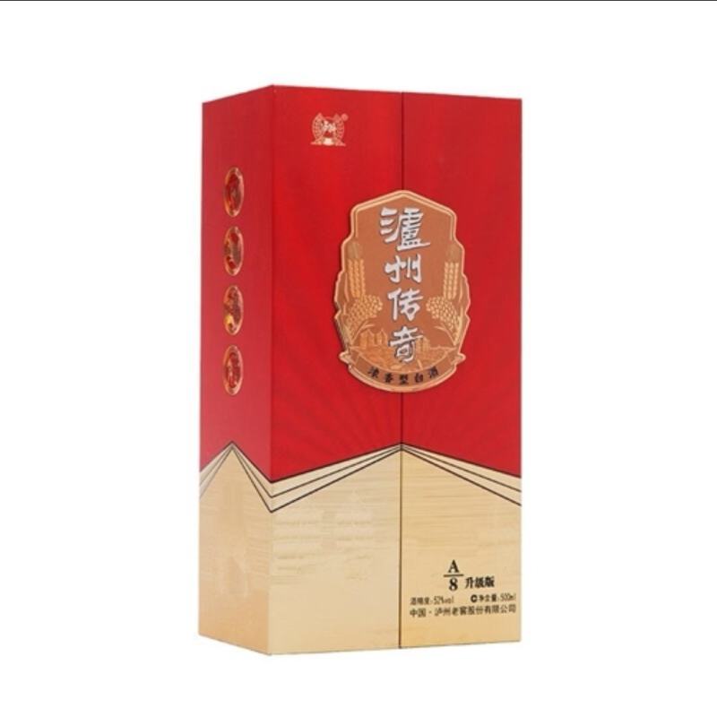 包邮泸州传奇A8升级版500mL*6瓶整箱装