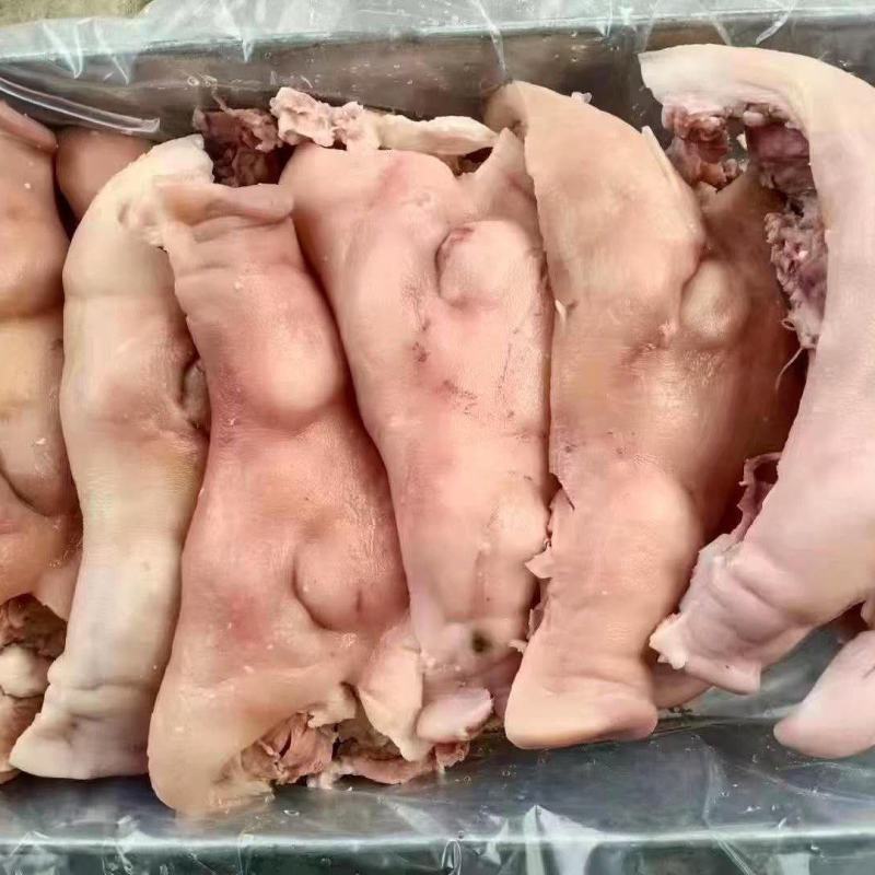 熟猪头肉，干净无毛，适用于熟食批发，辣炒猪头肉，凉拌黄瓜