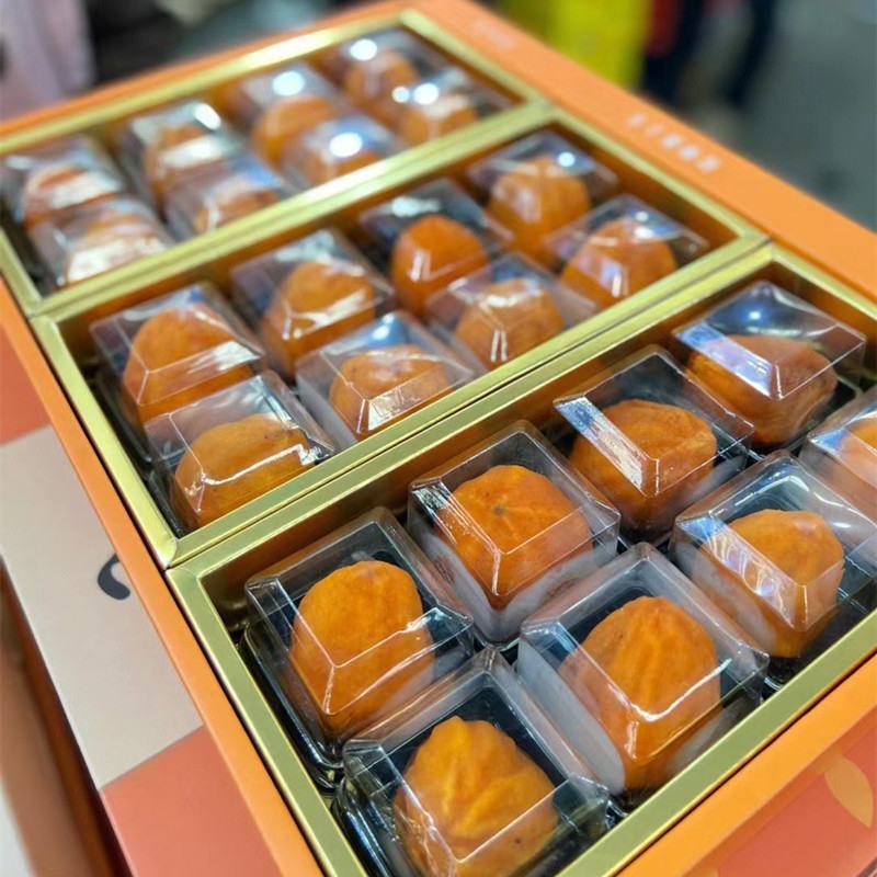 半干燥流心柿饼加工流心红柿饼山东柿非富平柿饼红柿饼红饼