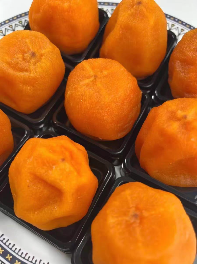 半干燥流心柿饼加工流心红柿饼山东柿非富平柿饼红柿饼红饼