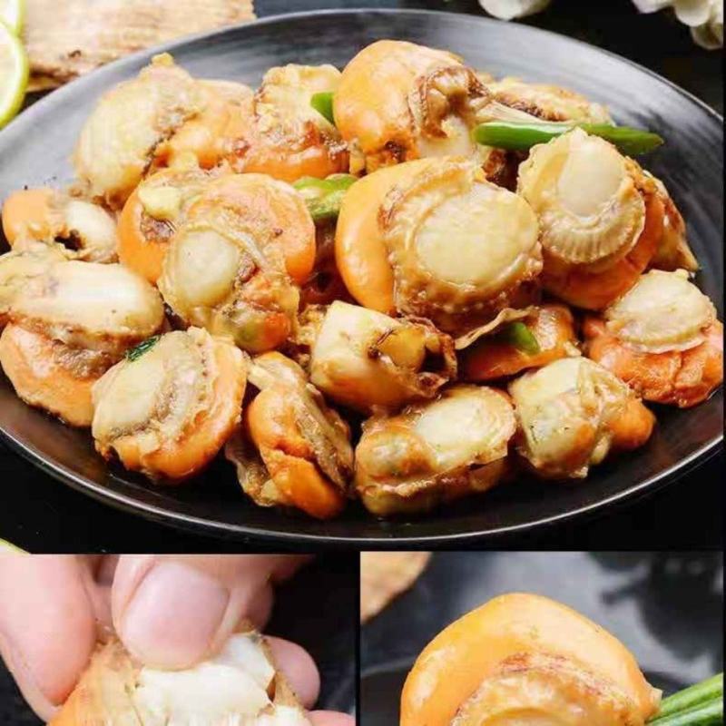 新鲜大扇贝肉冷冻元贝肉冻扇贝蒜蓉扇贝贝类冷冻海鲜肉瑶柱生