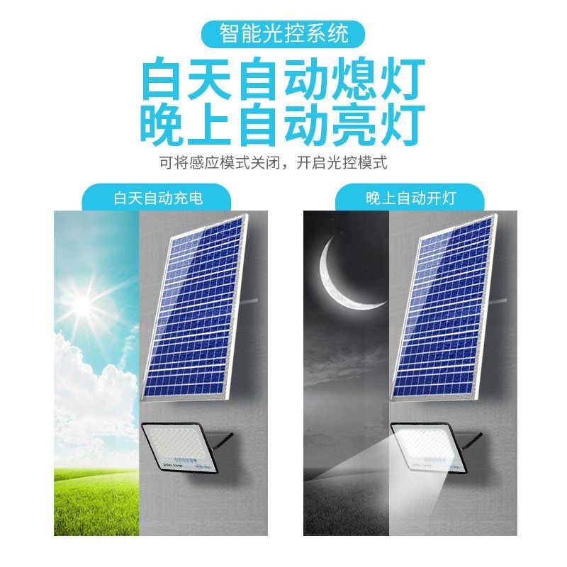 太阳能灯家用户外庭院灯led超亮防水投光灯室内外新农村照