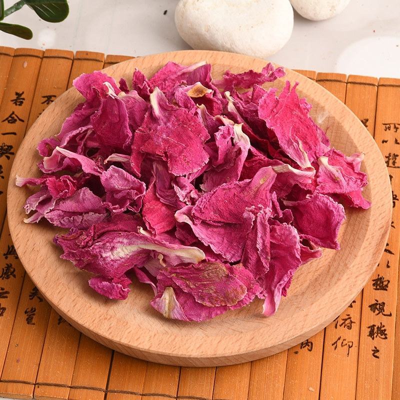 白芍花瓣茶白芍花球茶白芍花茶美容花瓣花草茶一件代发
