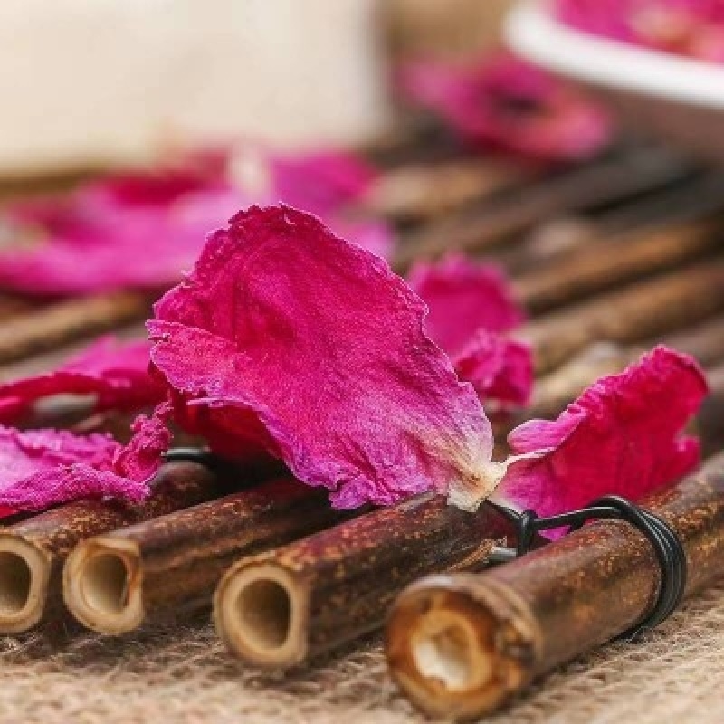 白芍花瓣茶白芍花球茶白芍花茶美容花瓣花草茶一件代发
