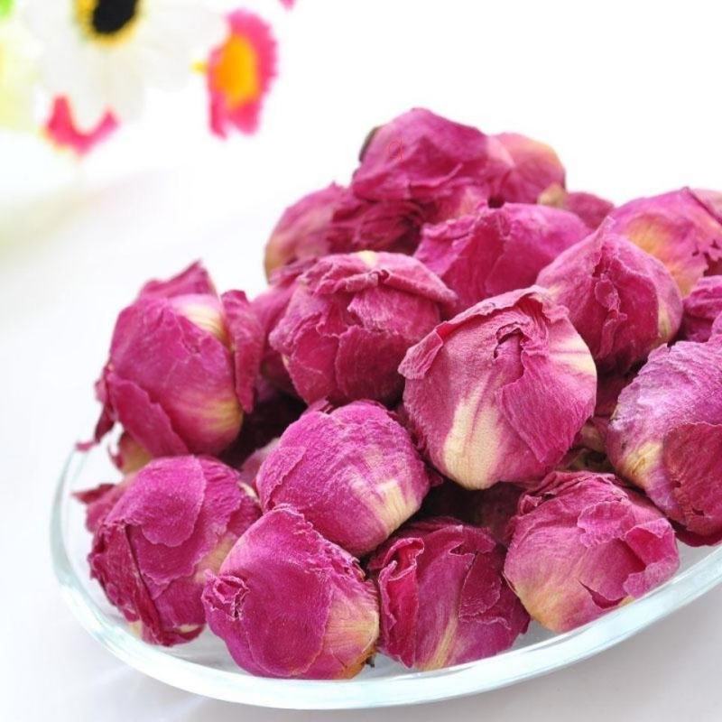 白芍花瓣茶白芍花球茶白芍花茶美容花瓣花草茶一件代发