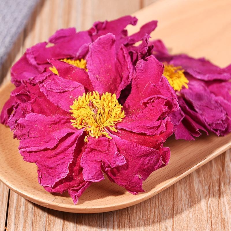白芍花瓣茶白芍花球茶白芍花茶美容花瓣花草茶一件代发