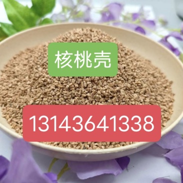 核桃壳滤料油田污水过滤器用大片核桃壳24目抛光研磨用核