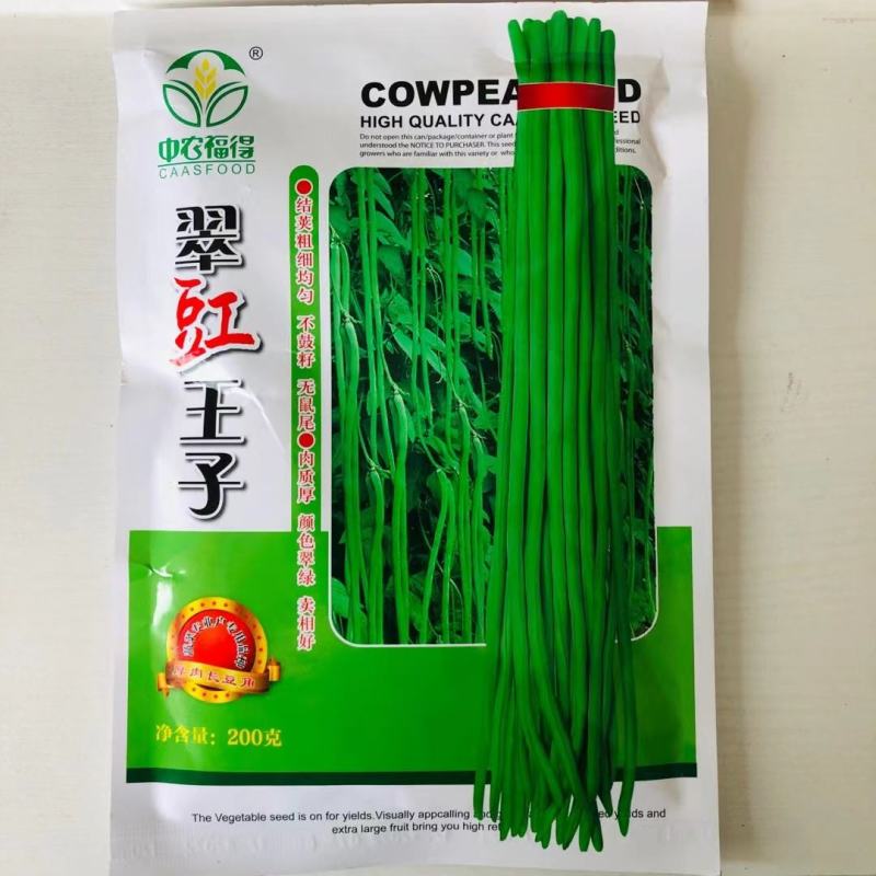 长豆角种子厚肉长豇豆种子油绿色豆角种籽高产耐热顺直大田