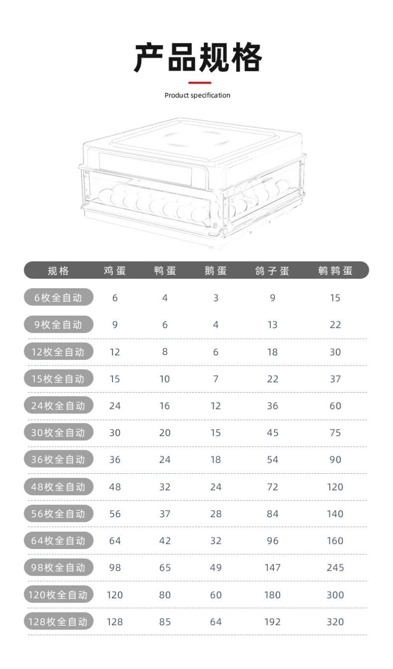 孵化机孵蛋器小鸡蛋的机器孵化器小型家用型全自动智能孵