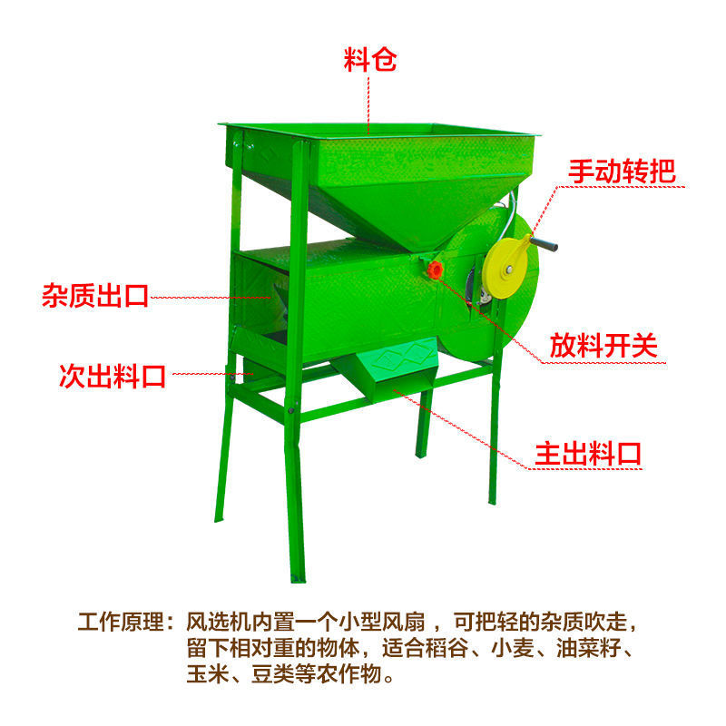 电动风车家用风选机两用粮食杨场机小型农用多功能筛选机分选