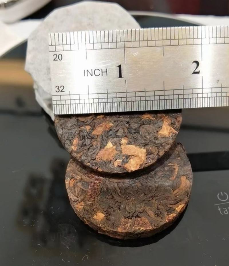 代加工来茶代工新会陈皮丝配白茶配云南熟普洱茶小饼一泡一个