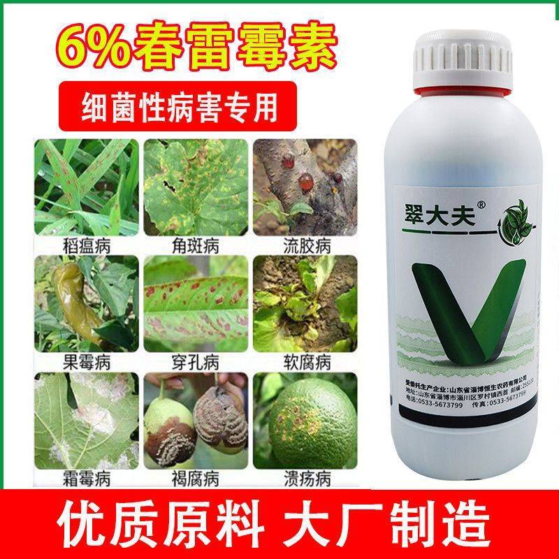 翠大夫6%春雷霉素柑橘蔬菜果树流胶病炭疽病软腐病角斑