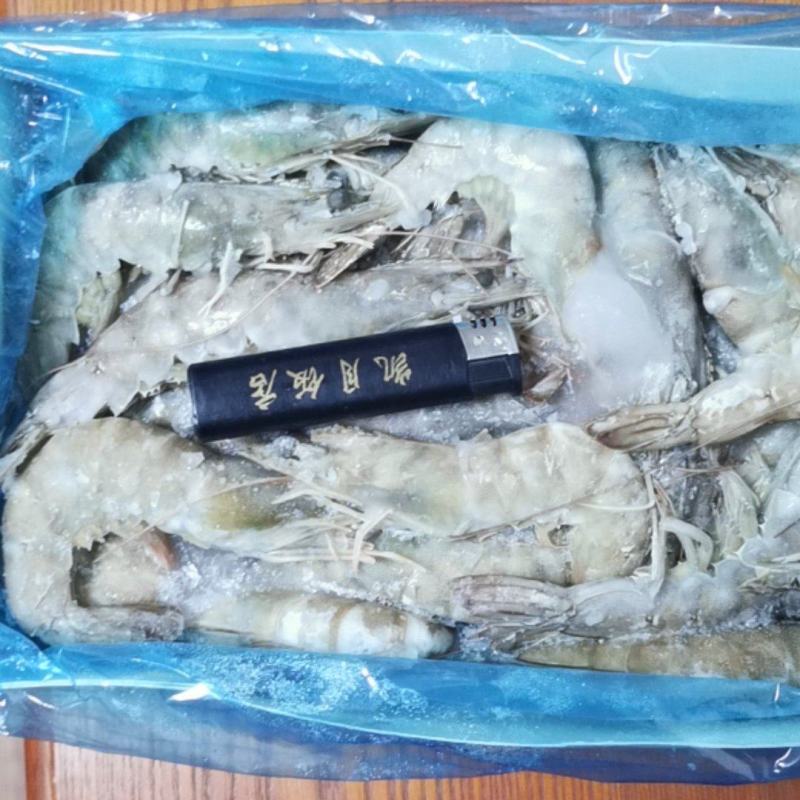 纯海水30/40青虾毛重:1.2公斤，68一盒。