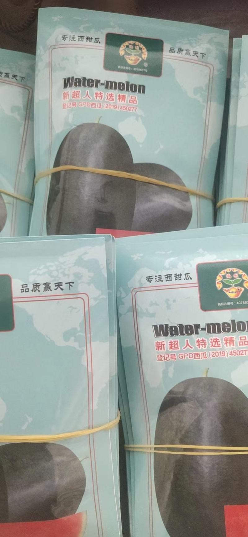 新超人黑美人西瓜种子~大果商品性强14度抗病性强薄皮