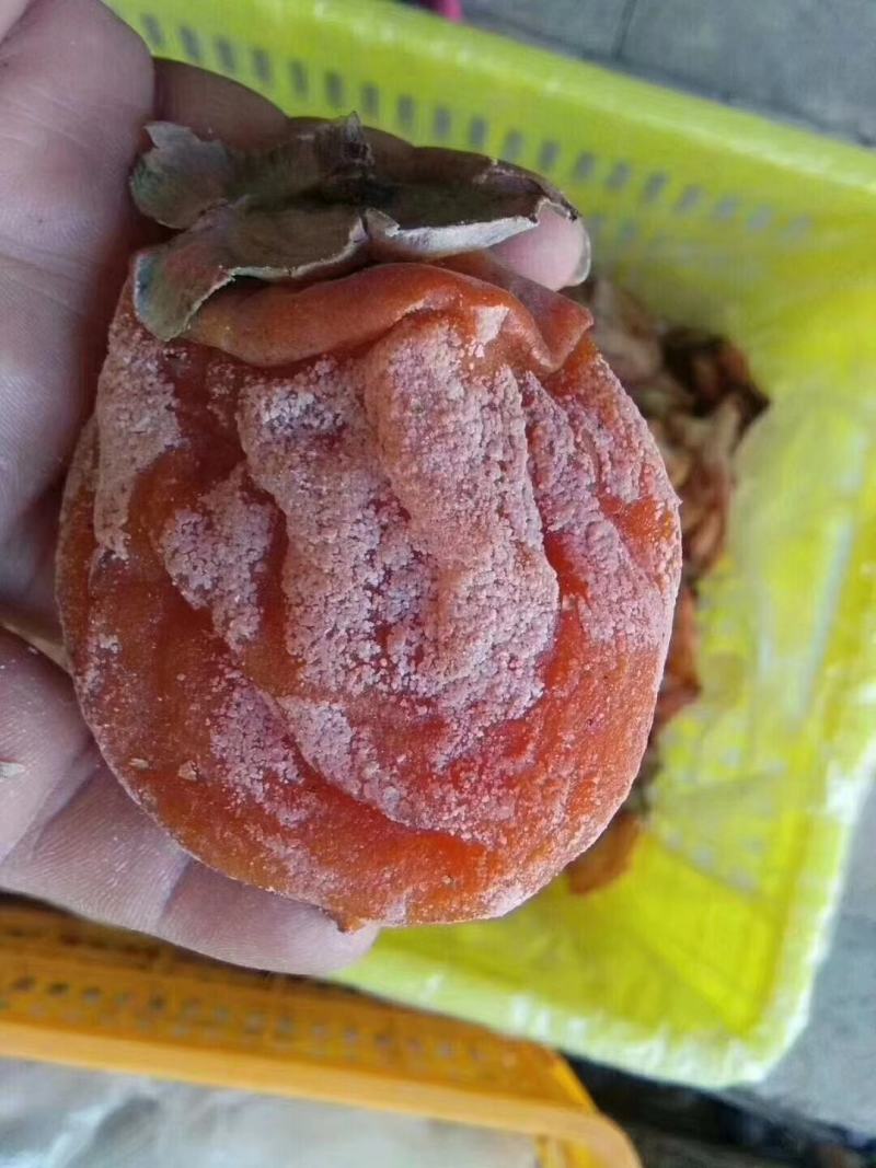 陕西富平正宗特级吊霜流心柿饼单独礼盒包装