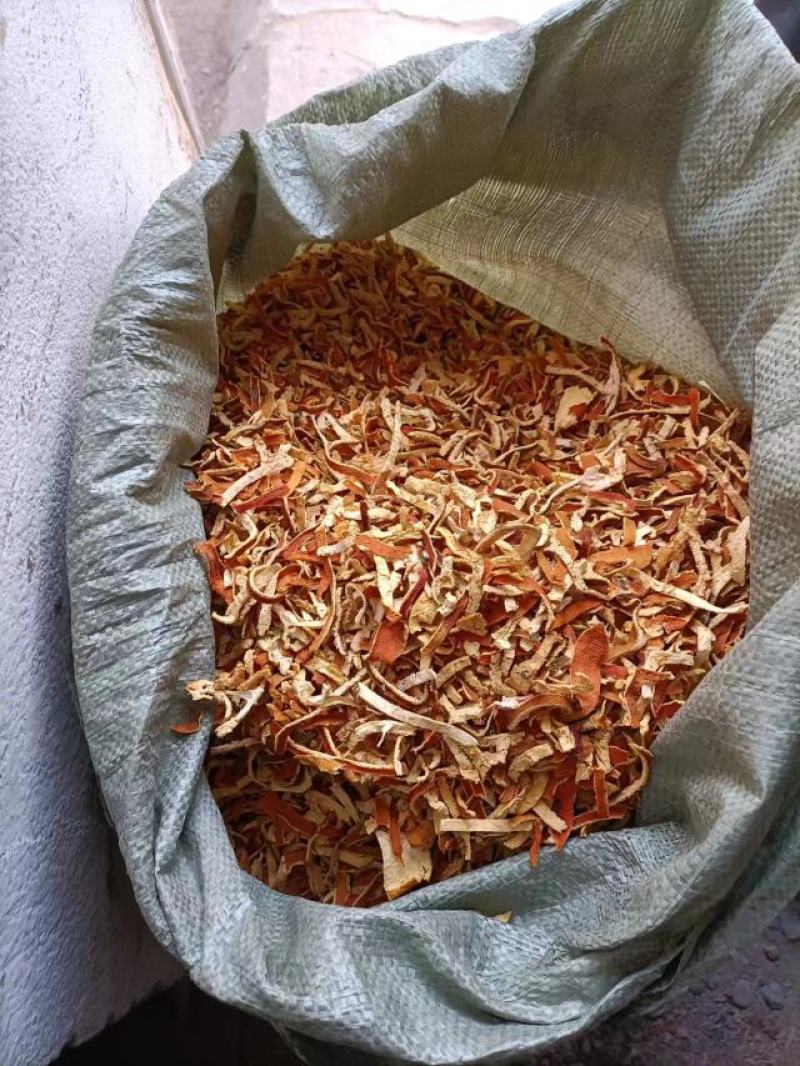 烘干晒干！纯手工桔子皮，蜜桔丝陈皮个陈皮丝高含量