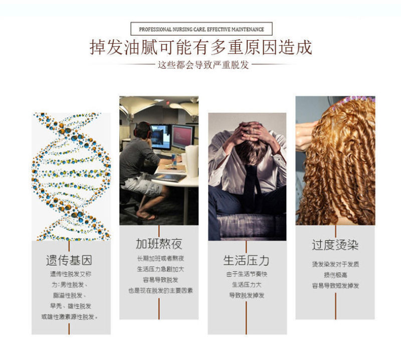 侧柏叶植物防脱发洗发水增发密发育发祛屑止痒控油蓬松除螨虫