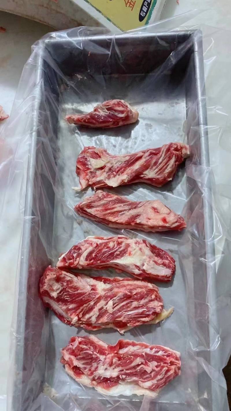 25公斤黄牛原切牛腹肉条新鲜牛肉雪花牛肋排肉牛肋排牛肉快